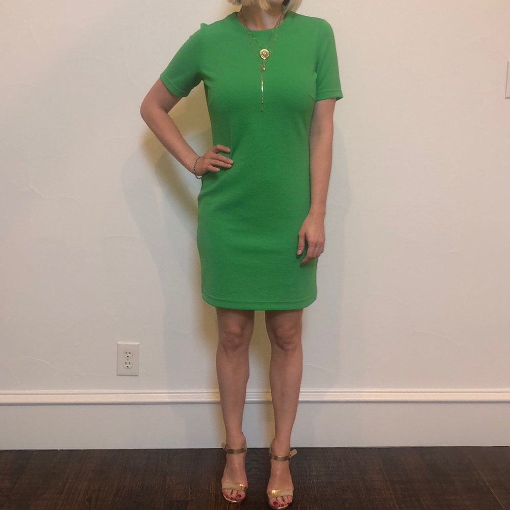 Green H&M dress.